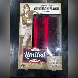 Wembley The Legend Red Gridiron Flask
